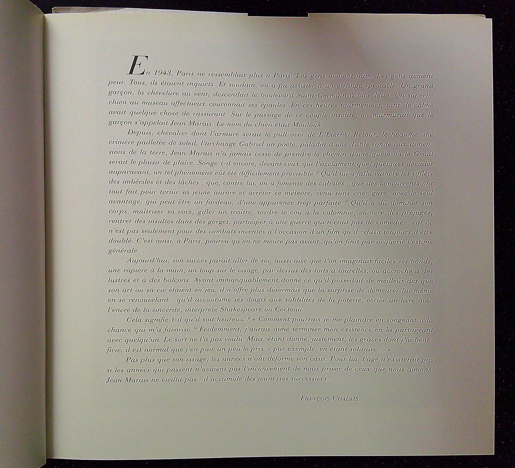 Livre Jean Marais – Mes métamorphoses – Cinéma – Illustré