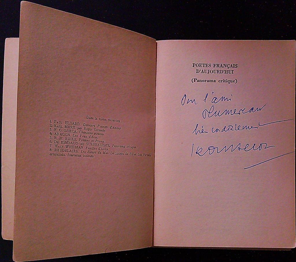 Livre – Éditions Seghers – Poésie – Anthologie dédicacée