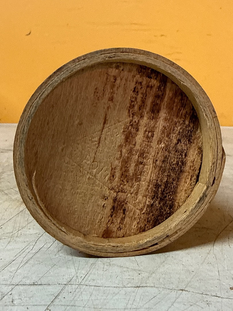 Mesure ancienne Double Décilitre – Récipient en bois