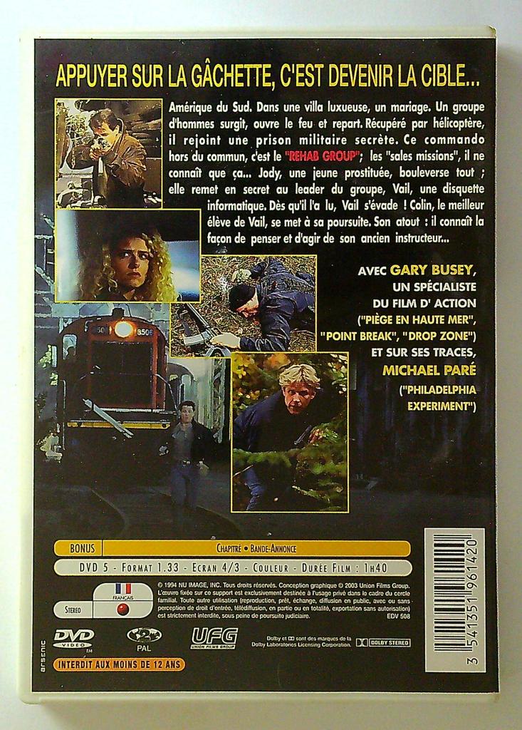 Dvd film d'action Warriors avec Gary Busey et Michael Paré