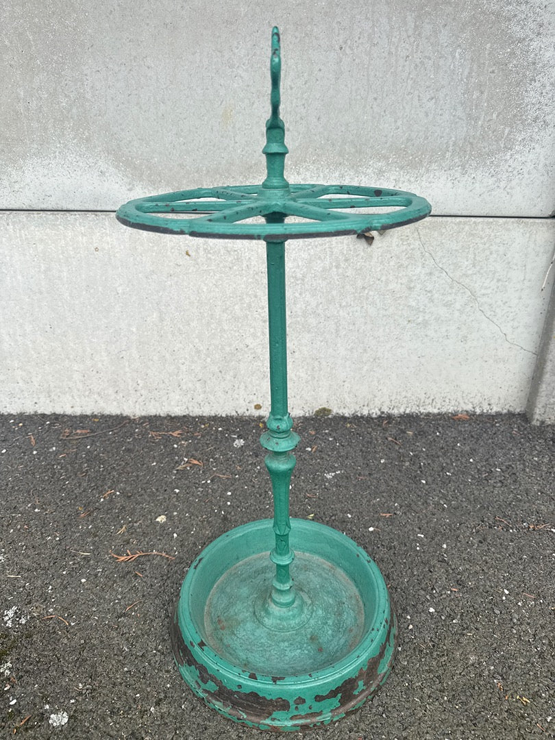 Porte Parapluie – Fonte – Vert – Vintage Style Ancien