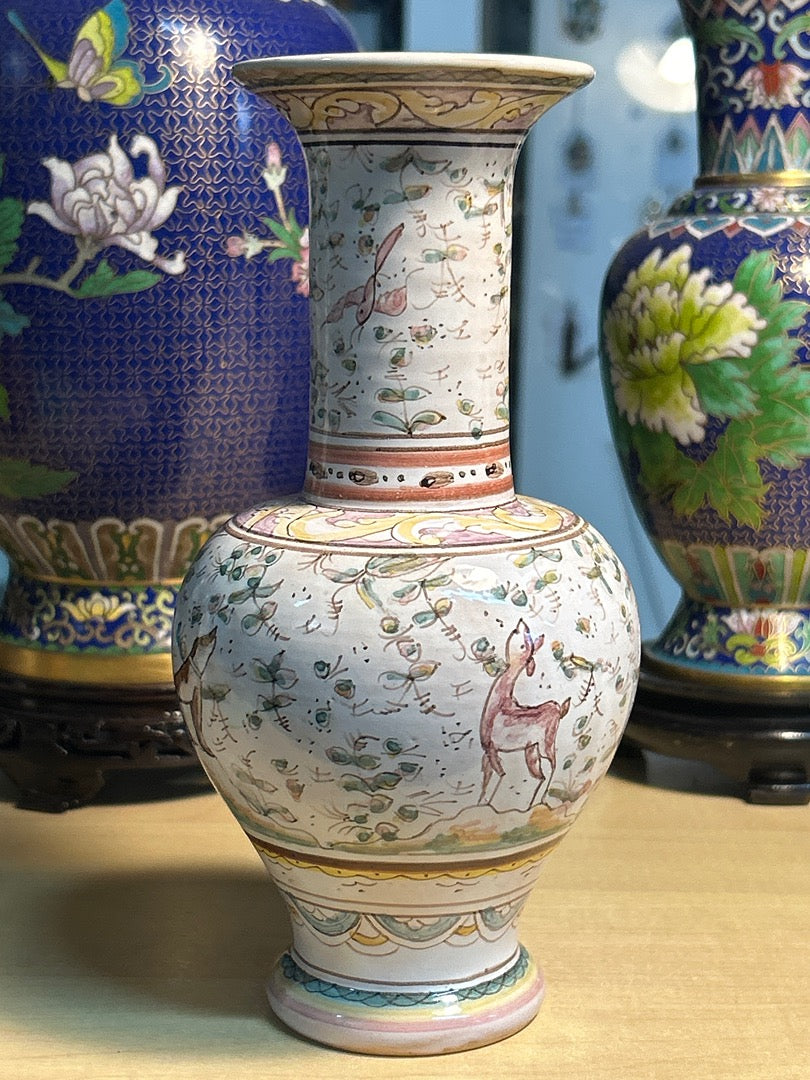 Vase – Coimbriga Portugal – Décoration – Faïence peinte main