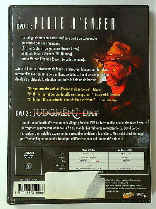 dvd Pluie d'enfer & Judgment Day Christian Slater Morgan Freeman