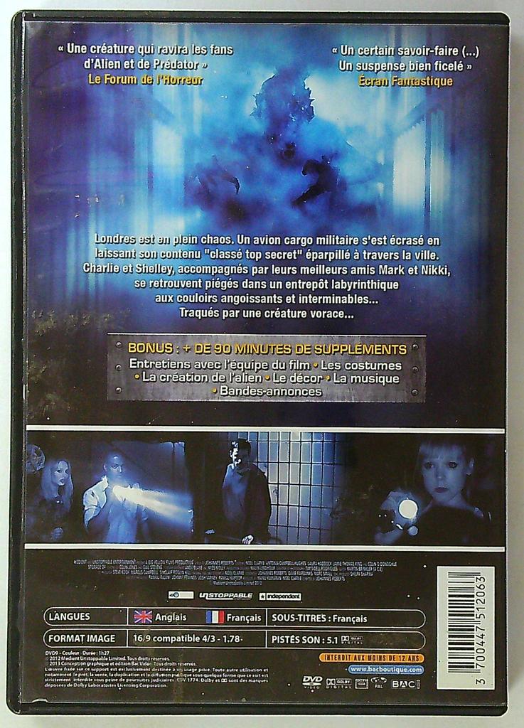 Storage 24 Dvd Film Horreur Science-fiction
