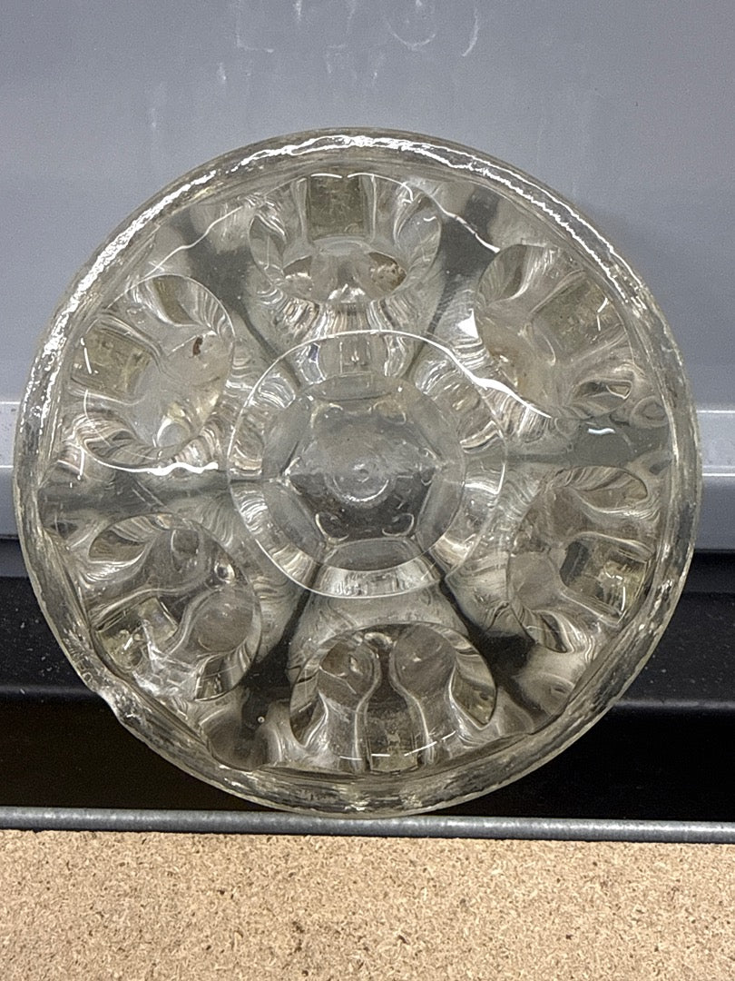 Pique-fleurs – Portieux – Décoration – En verre transparent ancien