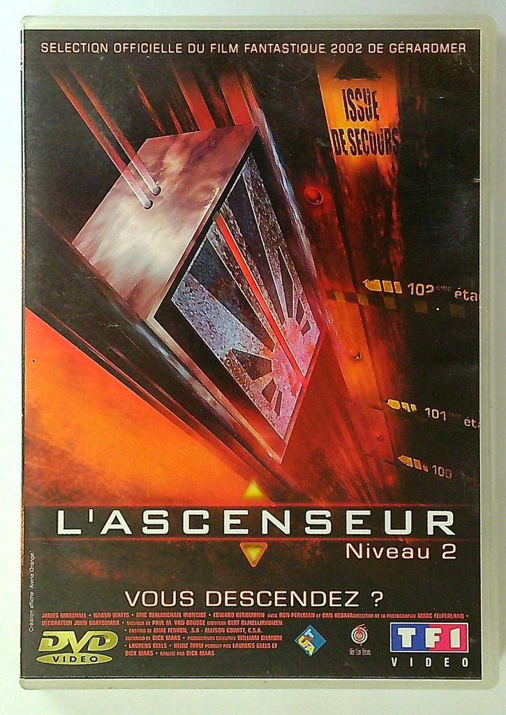 Dvd L'ascenseur Niveau 2 Film Fantastique Tf1 Vidéo