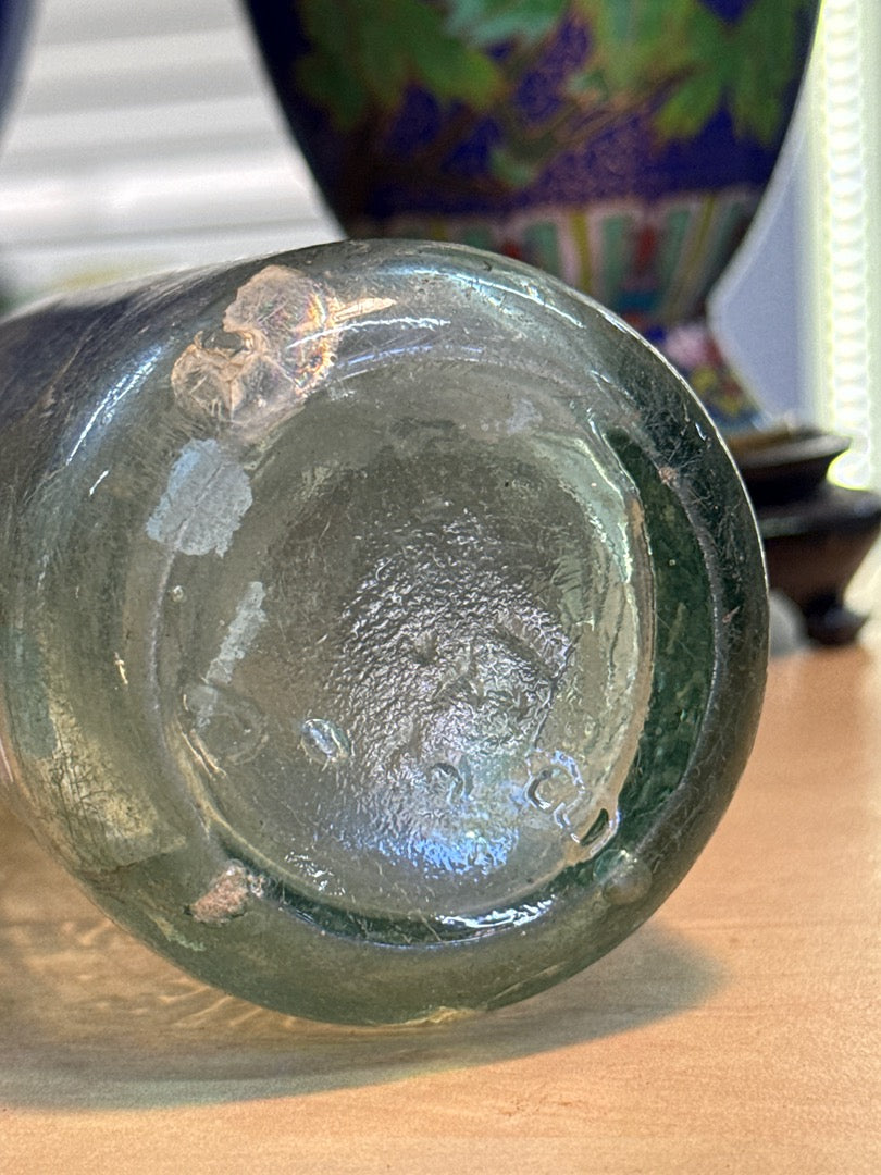Bouteille Codd – Chetwynd Atherstone – Ornement – Verre vert ancien