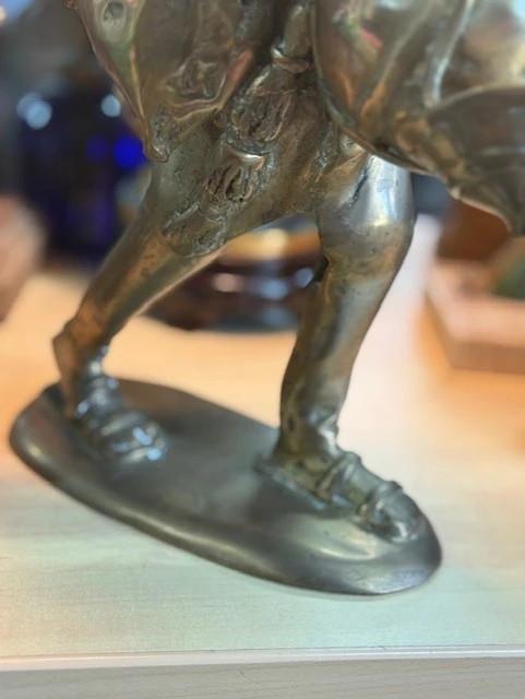 Statue – Bronze – Sculptures Et Figurines – Musicien Au Tambour