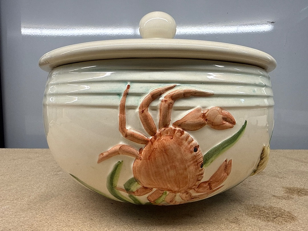 Service soupière – Fitz & Floyd – Plat – Crabe et homard