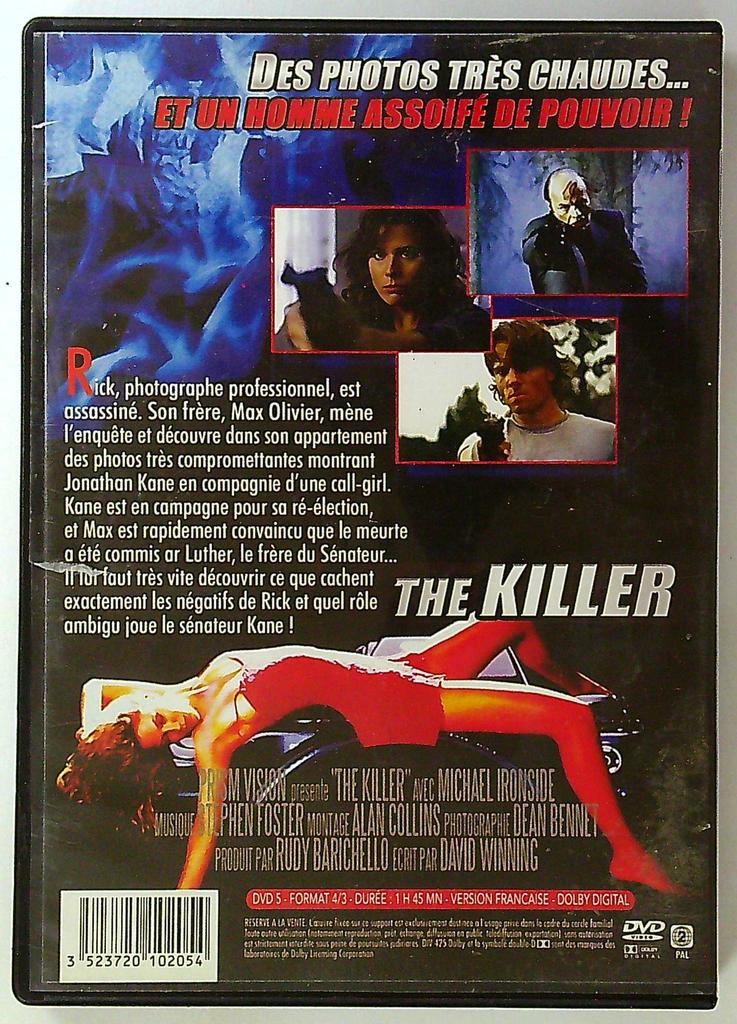 Dvd The Killer Michael Ironside Thriller