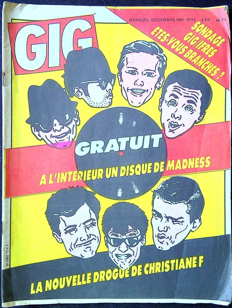 Magazine – Gig N°13 – Musique – Décembre 1981 Madness