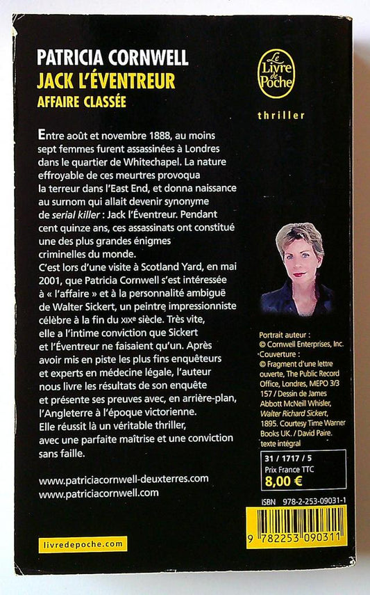 Jack l'éventreur : affaire classée patricia Cornwell