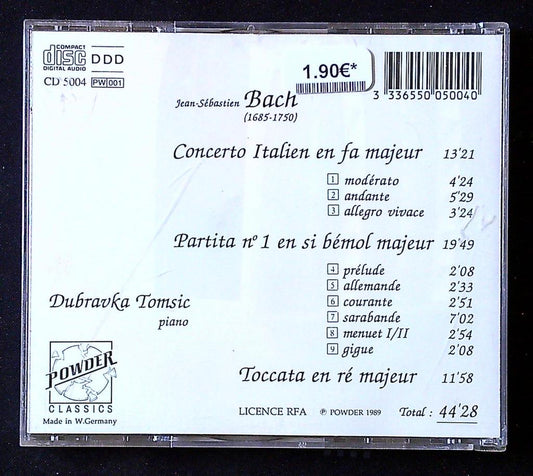 Cd – J.s. Bach – Musique classique – Concerto Italien