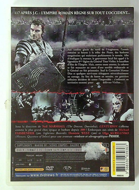 Dvd Centurion film action Michael Fassbender Pathé