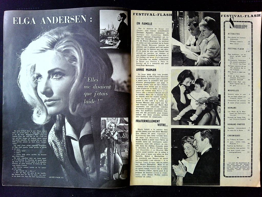 Magazine Festival N° 730 – Cinéma – Elga Andersen vintage