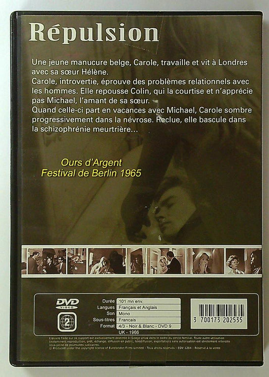 dvd Répulsion Roman Polanski Catherine Deneuve