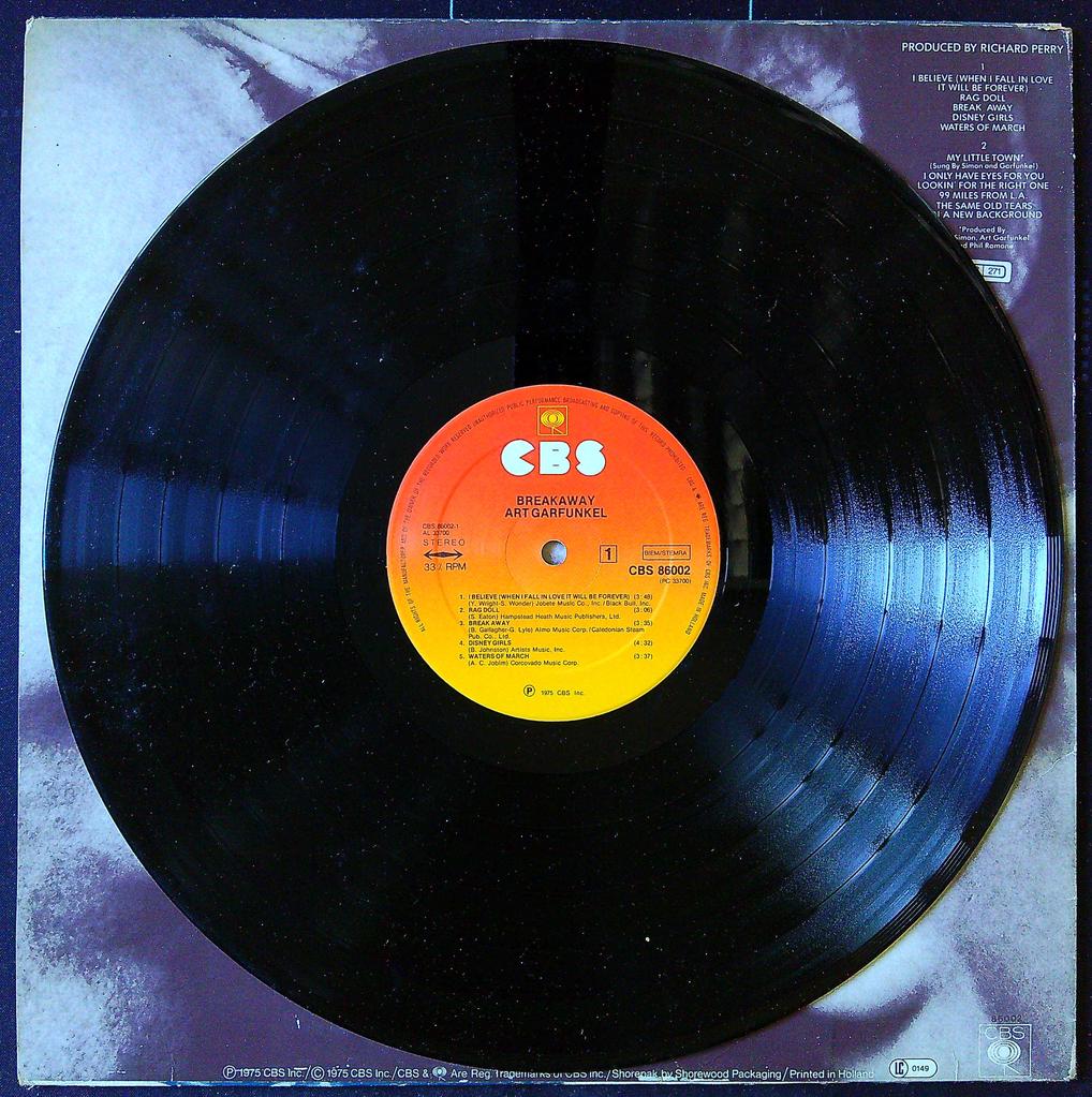 Vinyle Art Garfunkel Breakaway Cbs