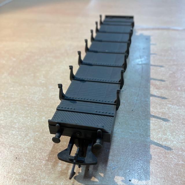 Wagon Plat Jouef Marchandises, Attelage A Croc, Marquage Sncf 4 Rryw 418521
