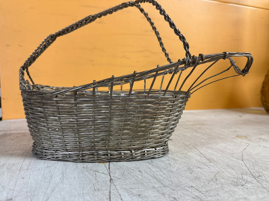 Panier porte-bouteille – Service – Métal argenté