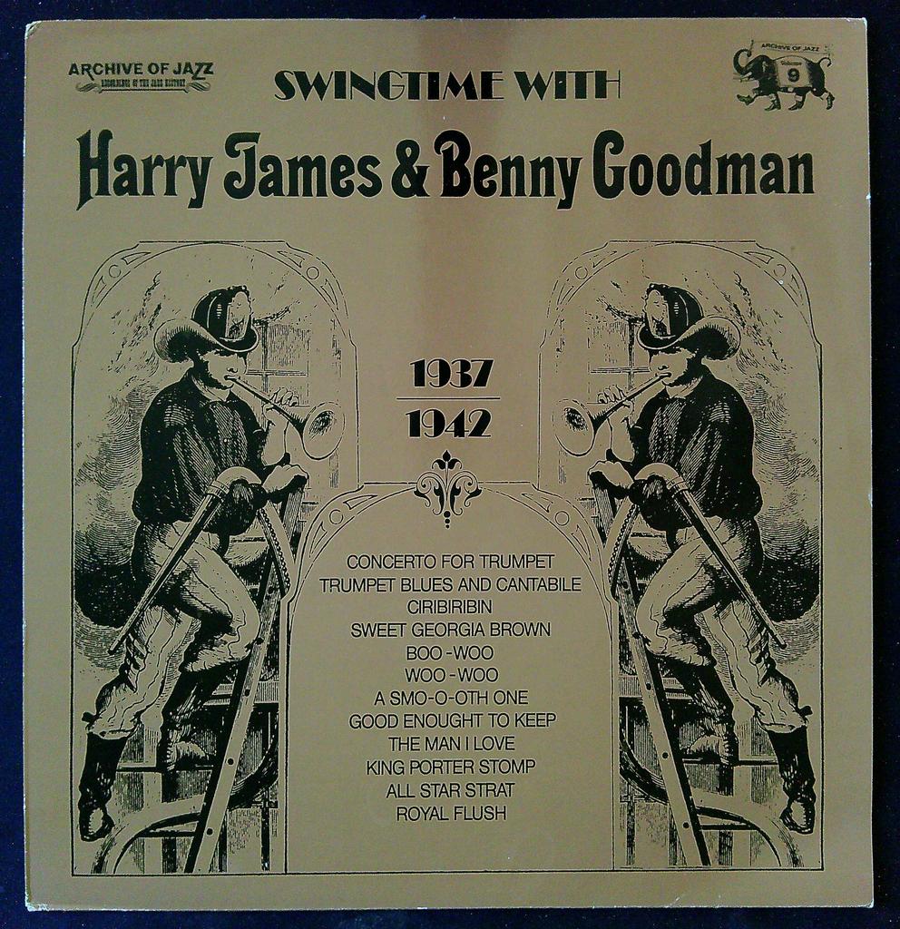 Vinyle Jazz Harry James Benny Goodman Swingtime 1937-1942