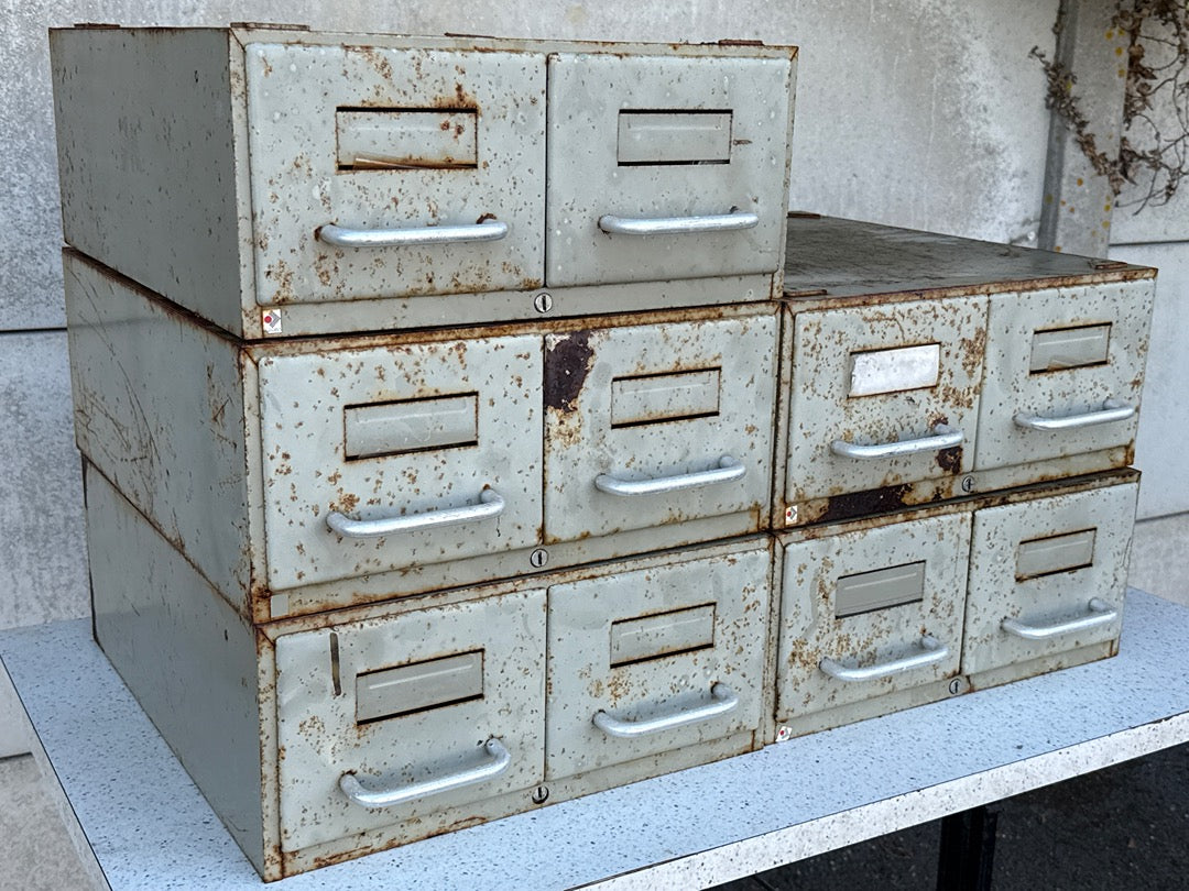 Organiseur de bureau – Vintage – Métal industriel