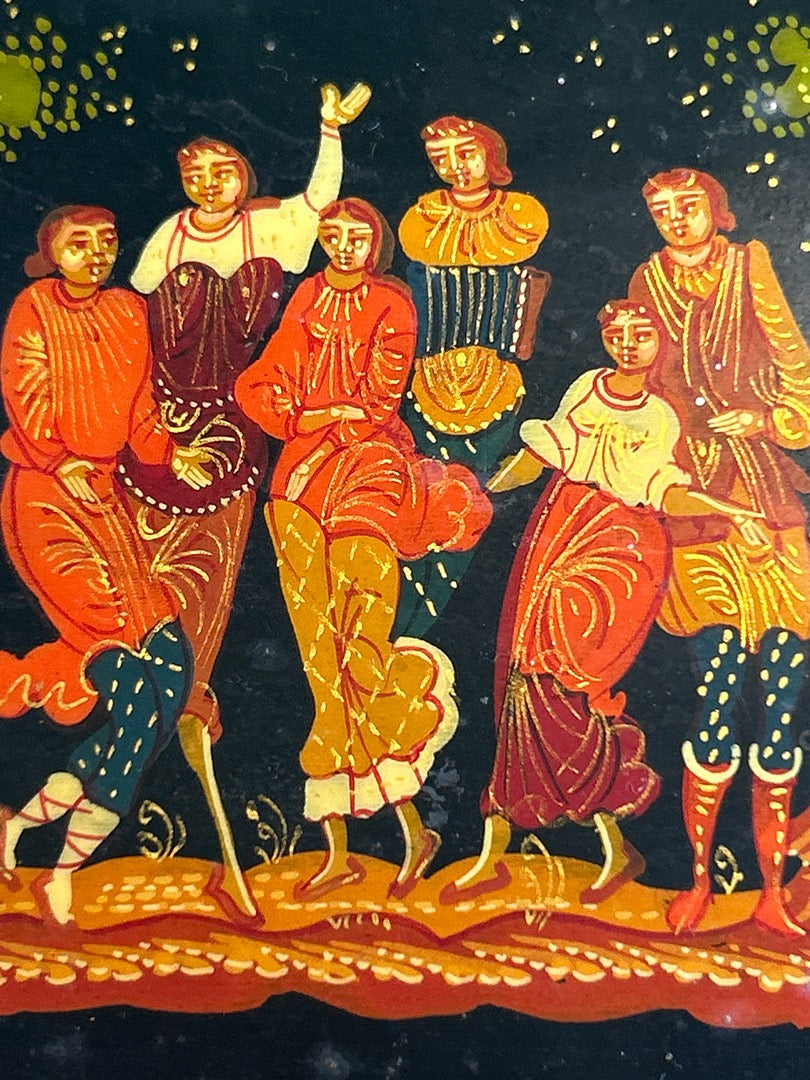 Boîte – Palekh art russe – Peinture miniature