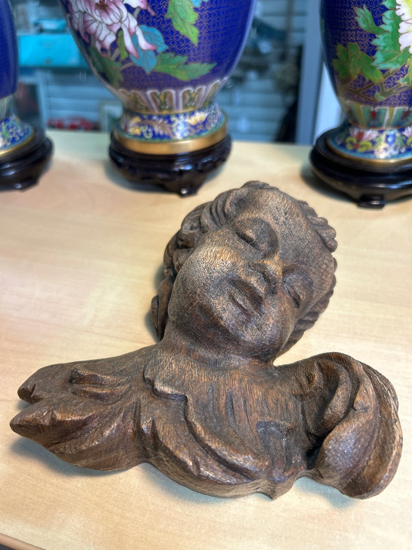 Sculpture Murale K. Wojczuk – Ange En Bois