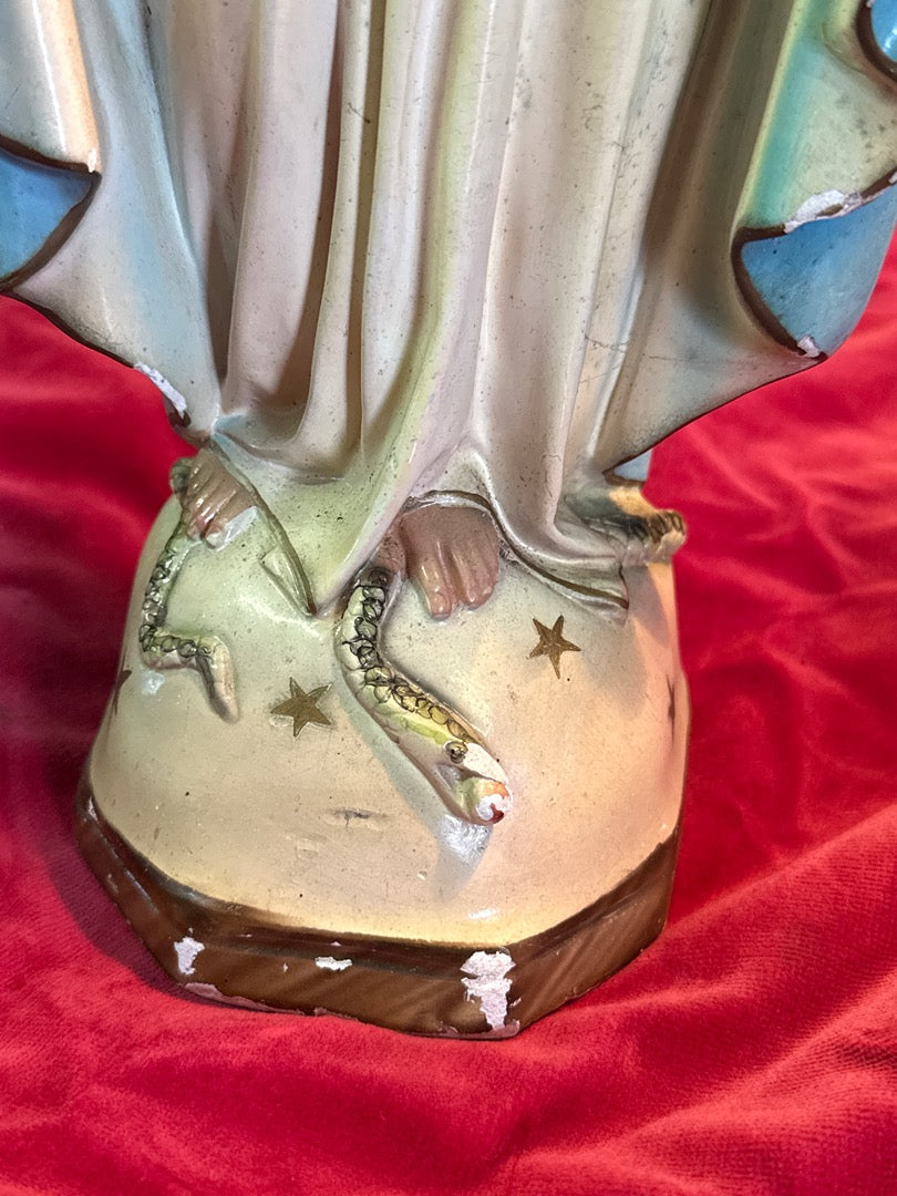 Statue Vierge Marie bleue – Ornement – Décoration