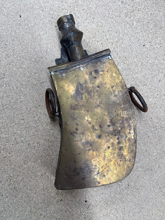 Poire À Poudre – Sans Marque – Bibelots – Métal Doré Gravé