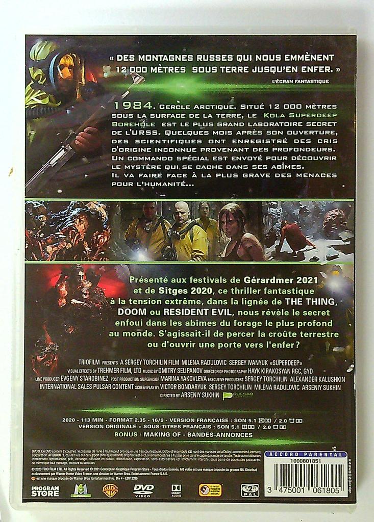 Dvd Superdeep Thriller Fantastique Gérardmer