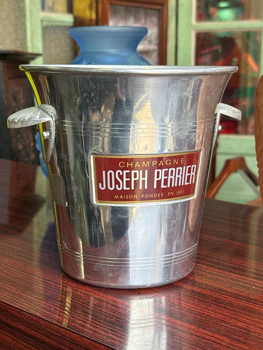Seau à champagne – Joseph Perrier – Seau à glace – Vintage en métal