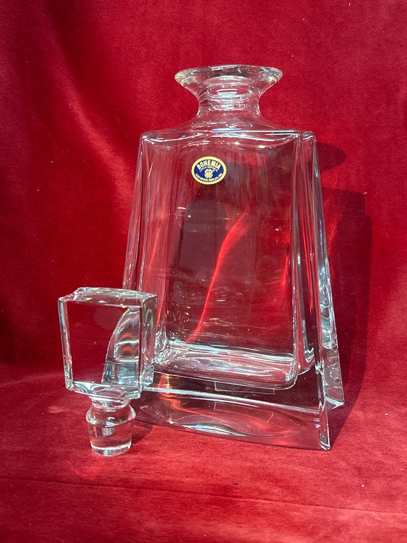 Carafe a whisky en cristal de Boheme