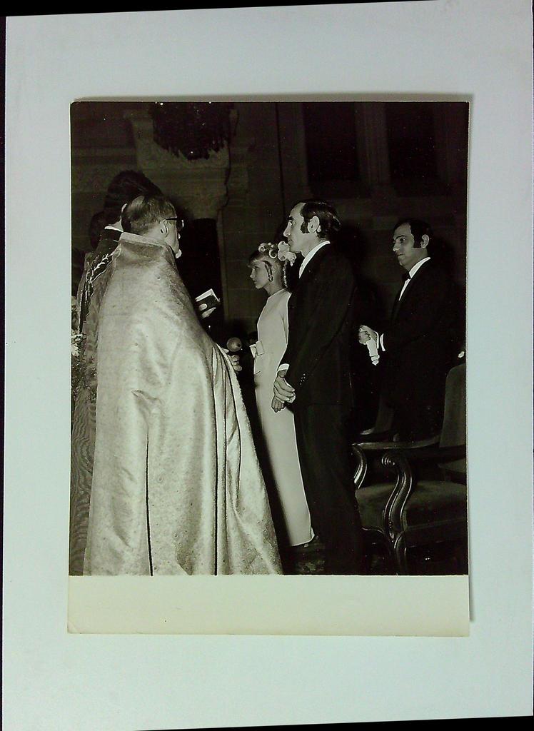 Photo Originale Presse Mariage Charles Aznavour Ulla Thorsell