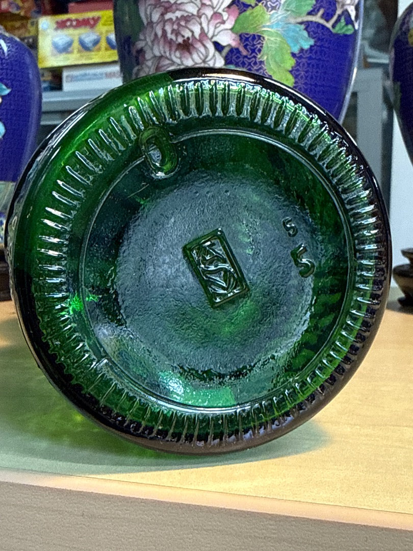 Bouteille Get 27 – Get 27 – Bouteille en verre – Vintage vert relief