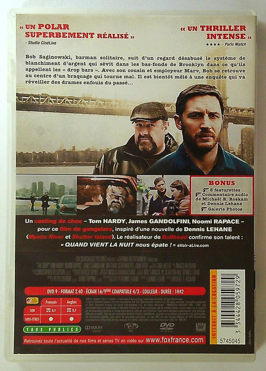 Quand vient la nuit dvd Tom Hardy James Gandolfini