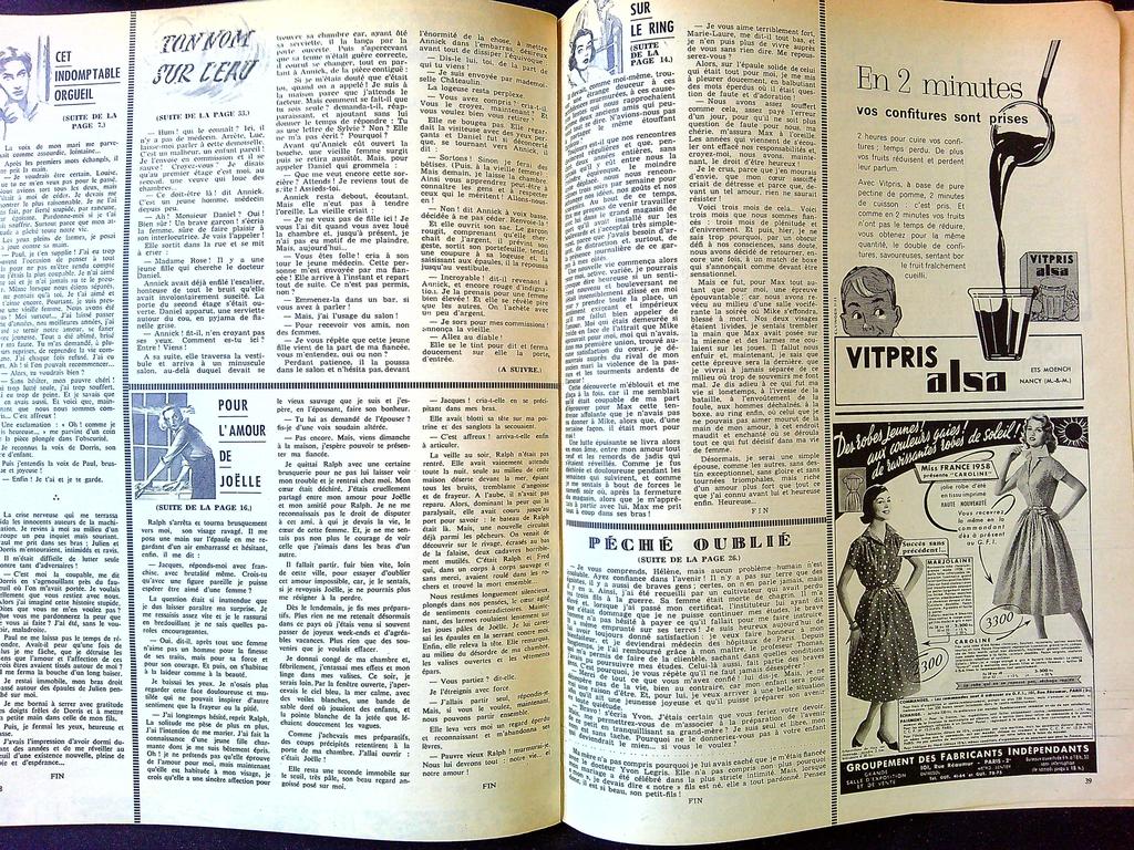 Magazine – Nous Deux N° 582 – Littérature – Roman vintage