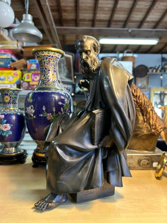 Sculpture en bronze représentant Saint Paul L'apôtre