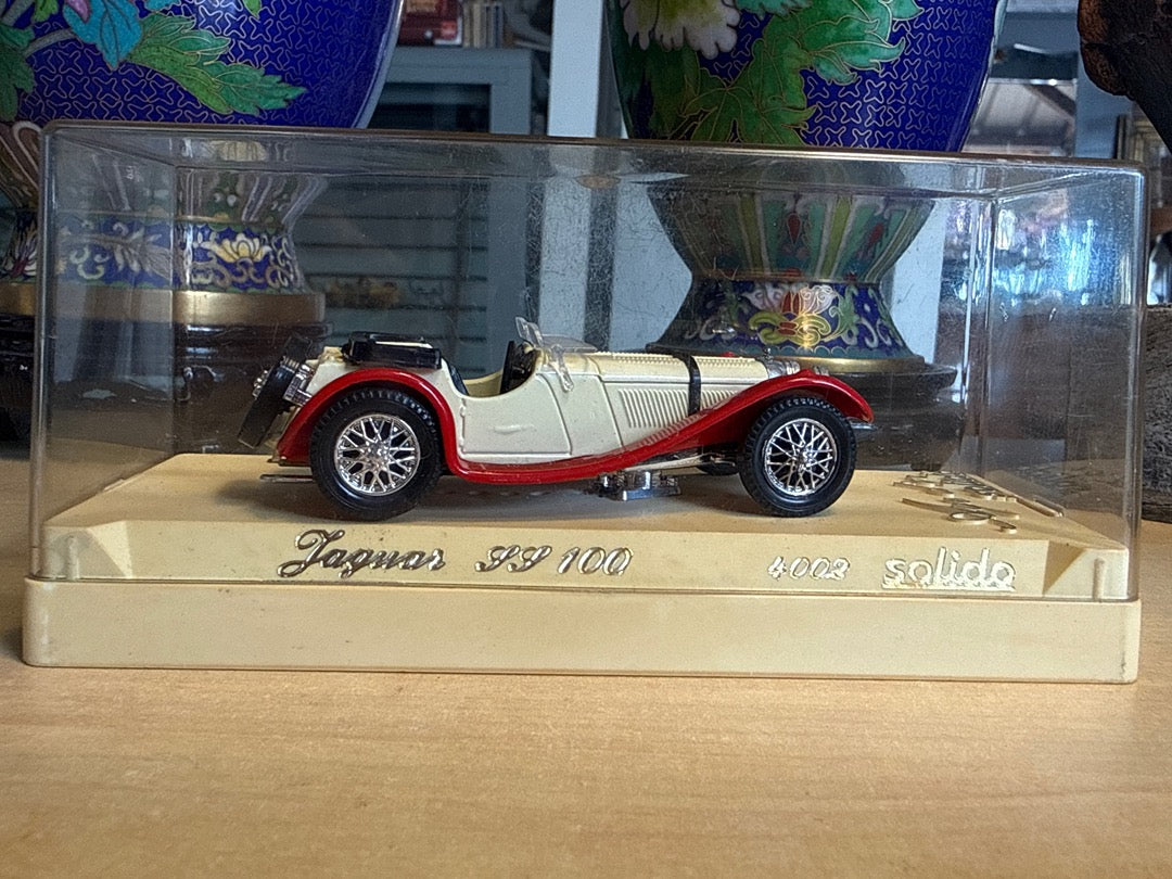 Voiture – Solido Jaguar Ss 100 – Jouets – Crème rouge