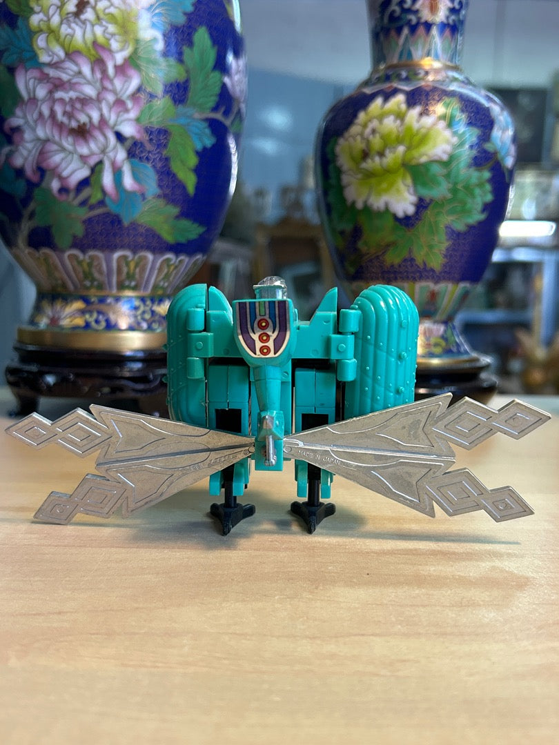 Figurine robot transformable vintage paon Takatoku Bandai