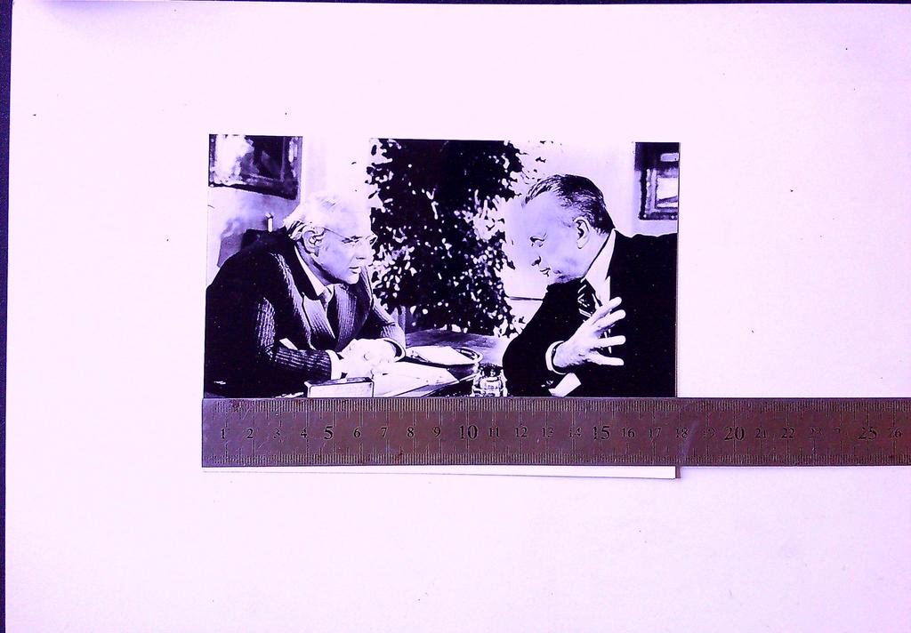 Photo originale George C. Scott Marlon Brando La Formule Agip