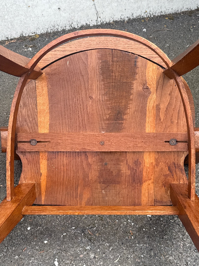 Fauteuil de bureau – Vintage – Bois massif Usa, circa 1900
