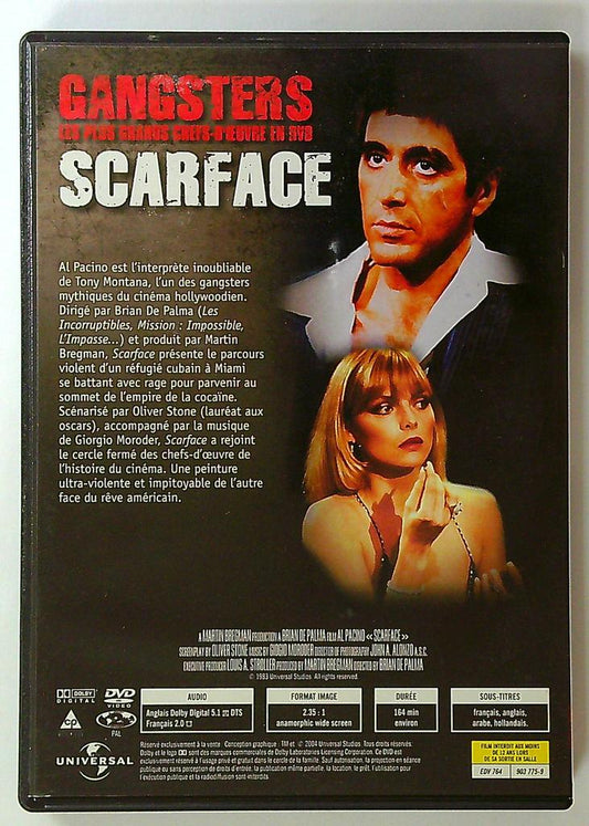 dvd Scarface Al Pacino Universal Gangsters