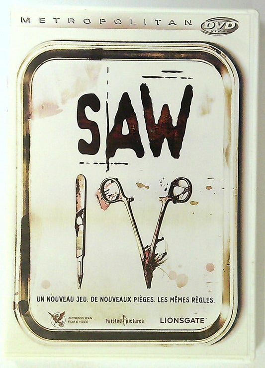 Saw Iv Dvd Metropolitan Film & Video Horreur