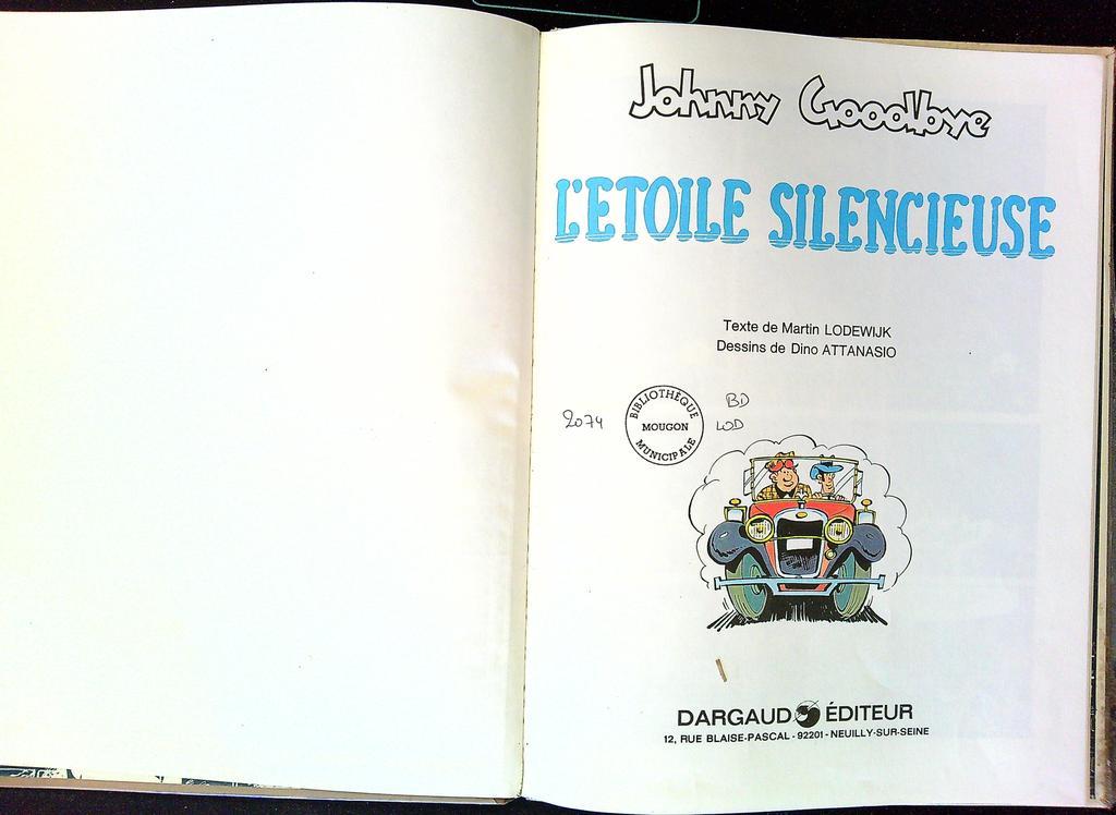 Bd – Johnny Goodbye T2 – Livre enfant – L'étoile silencieuse
