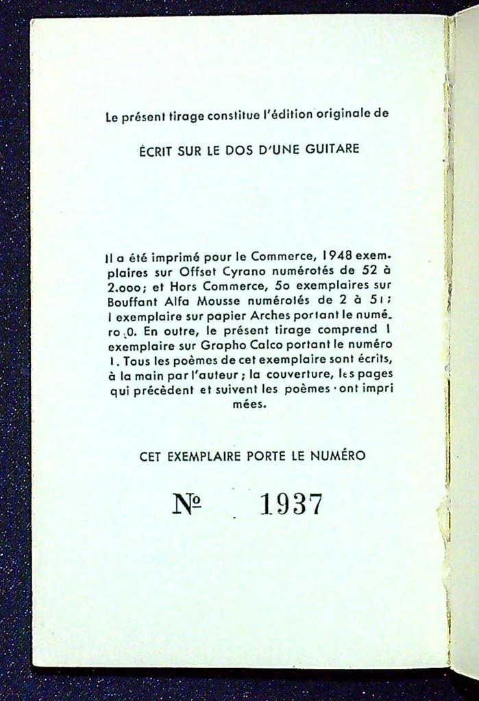 Livre J.m. Croufer – Privat – Poésie – Édition originale