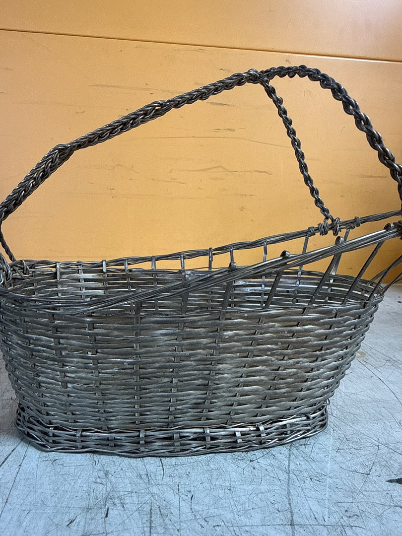 Panier porte-bouteille – Service – Métal argenté