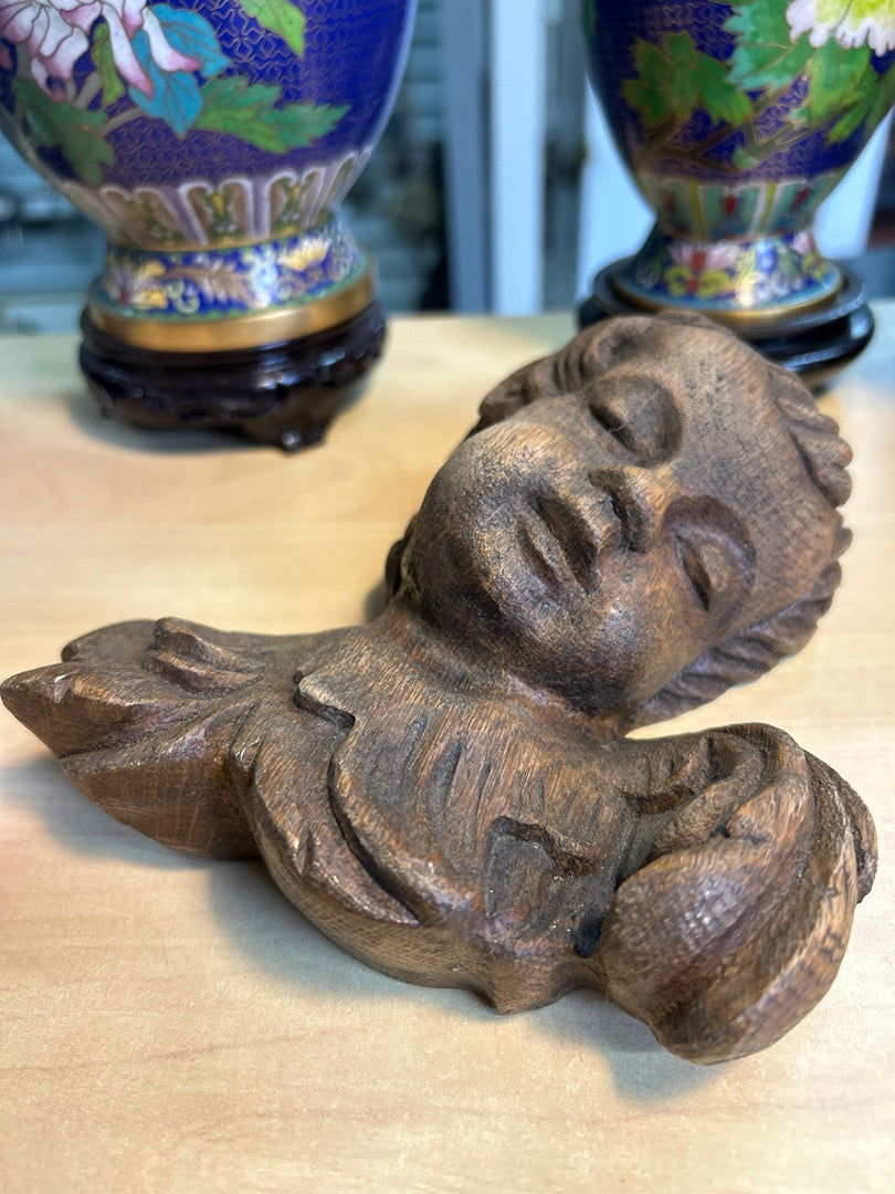 Sculpture Murale K. Wojczuk – Ange En Bois
