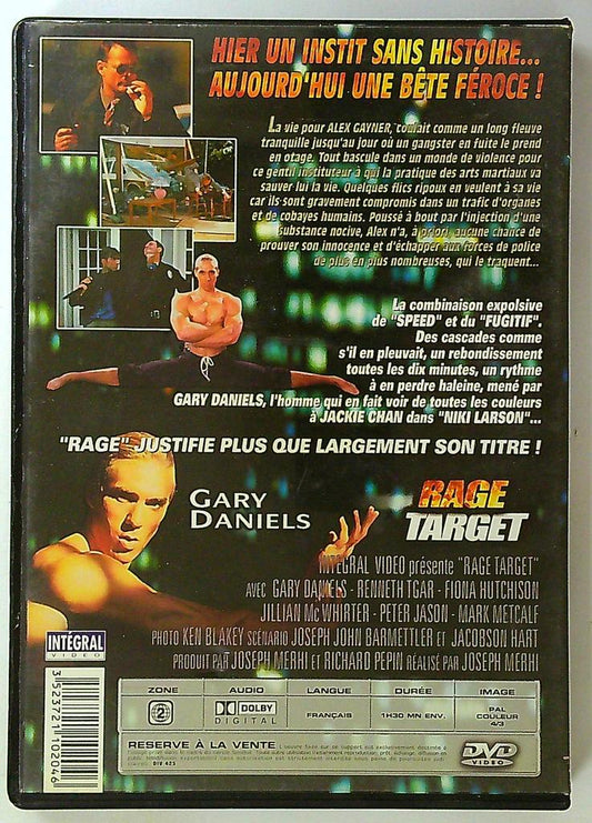 Dvd Rage Target Gary Daniels - Film d'action
