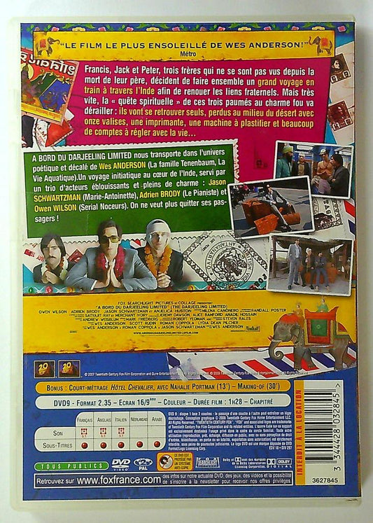 Dvd À bord du Darjeeling Limited Wes Anderson