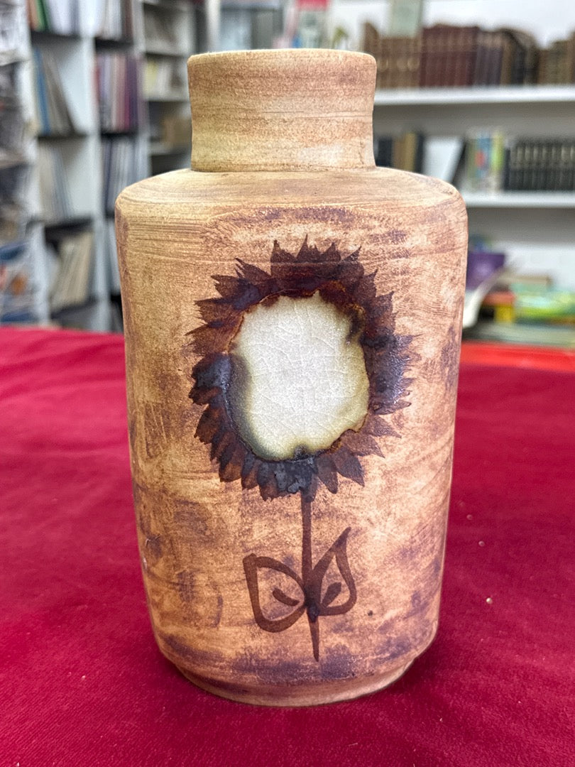 Vase en céramique – Motif tournesol